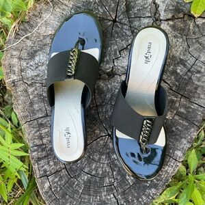 East Fifth Black Sandals